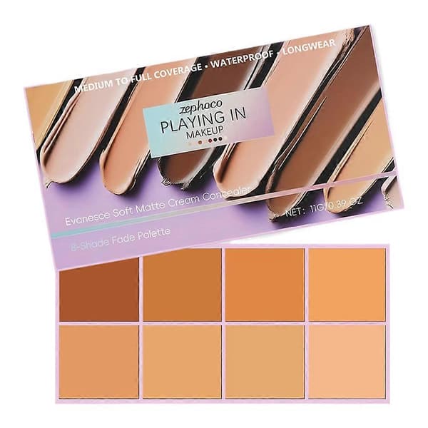 Zephoco Medium Color Soft Mist Gradient Concealer Naturlig Lett Klar Sminke (A)