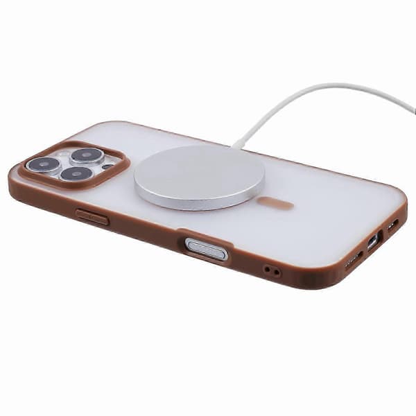 Premium Titanium Guld Magnetisk Cover til iPhone 16 Pro Max med Mat Anti-Fald Beskyttelse