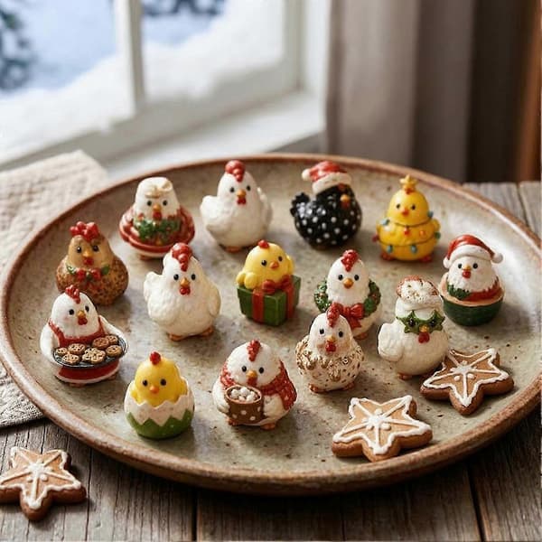 24-dages kyllinge-julekalender - Nedtælling til jul med bondegårdsdyr