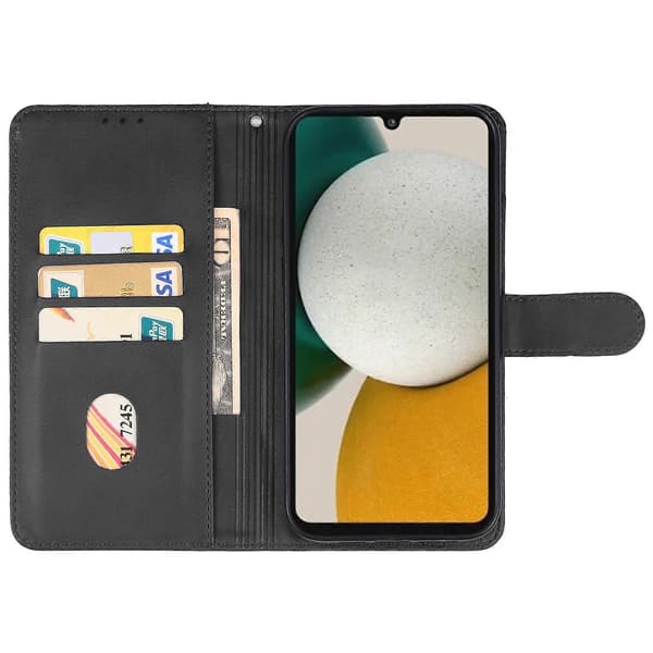 Til Samsung Galaxy A34 5G lædertelefoncover (sort)