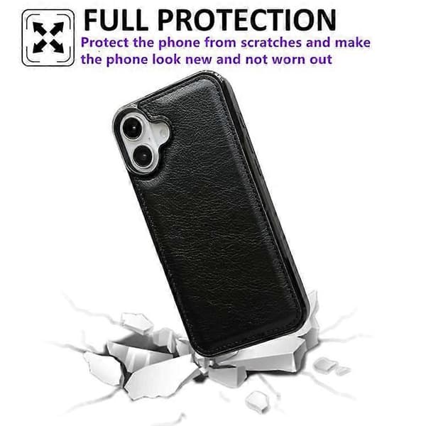 iPhone 17 Bagcover med koskindstekstur