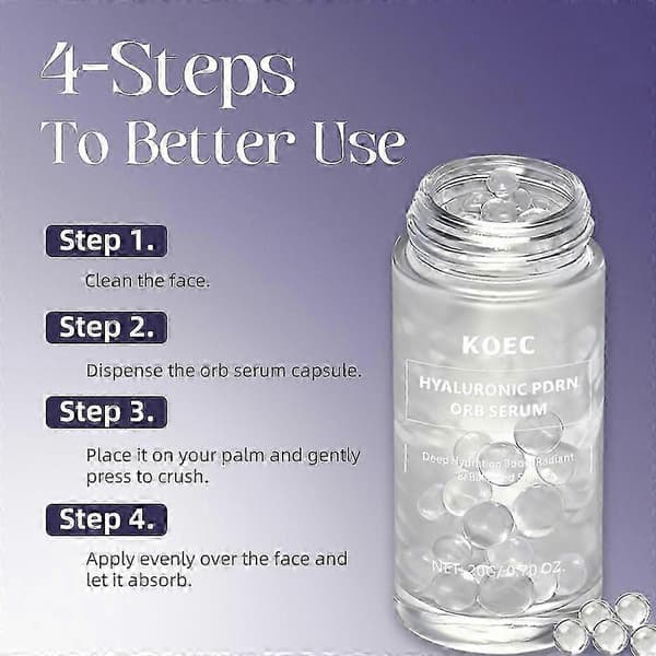 HAUA Hyaluronsyre PDRN Orb Serum 1.58oz (2 STK)