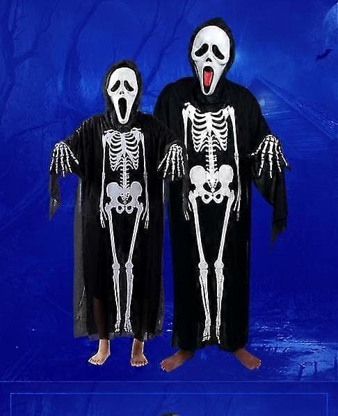 2 stk Halloween Skjelett Spøkelseskappe