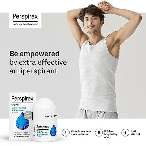 Perspirex Antiperspirant Roll-On Sterk Komfort Original Kontroll Svette og Lukt