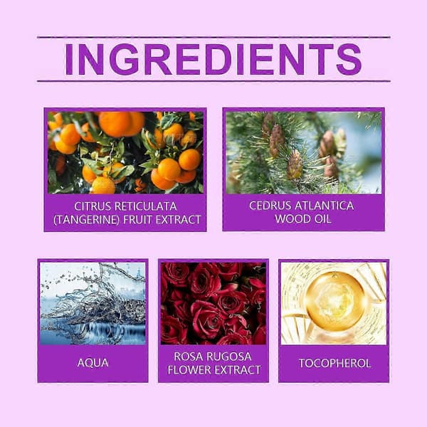 Herbal Charm Parfym, Långvarig Doft av Ros & Cederträ, 50 ml Elegant Doft för Män & Kvinnor