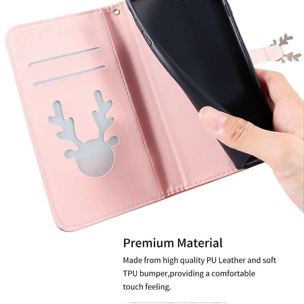 Til iPhone 13 Krokodille Tekstur Etui Gradient Farve Læder Telefoncover med Rem