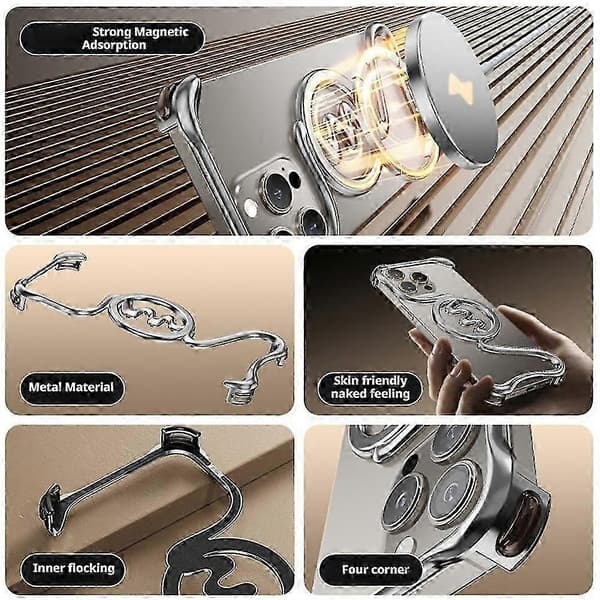 Oatsbasf Metal Rammefrit Telefoncover til iPhone 16/16 Pro/16 Pro Max 2025