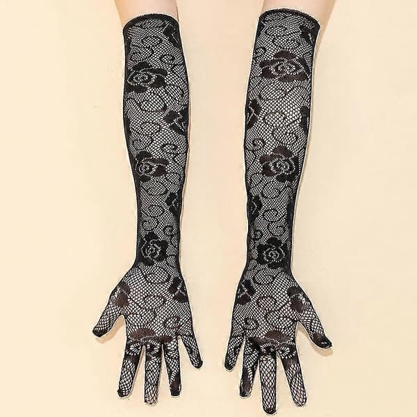 Mode Net Handsker Gotiske Mørke Net Handsker Halloween Cosplay Handsker