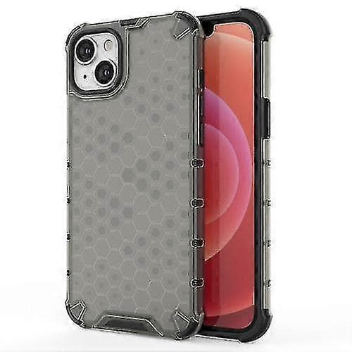 Til iPhone 15 Honeycomb telefoncover (sort)