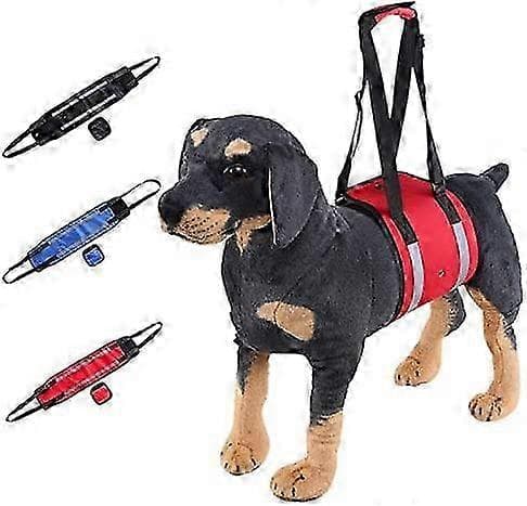 Hundlyftsele med reflexremsa för ökad säkerhet och synlighet