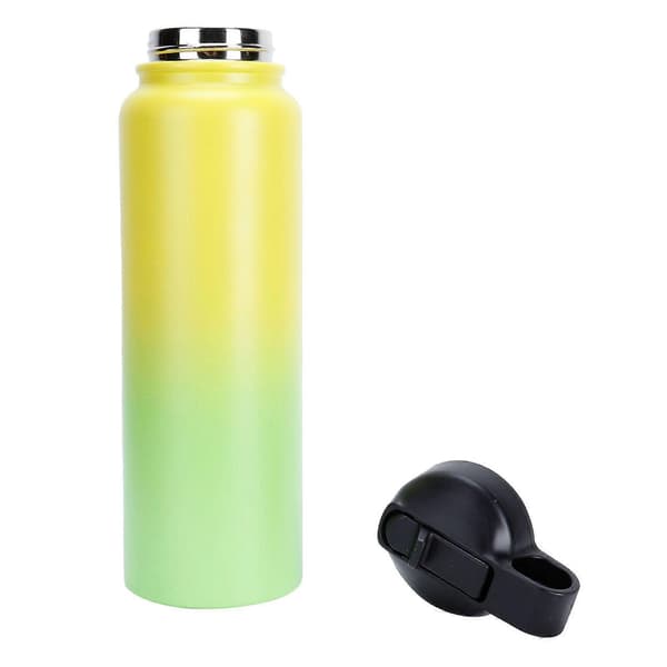 1100 ml 304 rostfritt stål termosmugg bärbar utomhus kaffemugg med sugrör