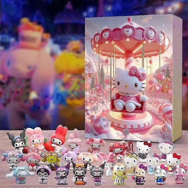 Jule-blindbox nedtællingsgaveæske Jule-nedtællingskalender gaveæske blindbox 24 ferie-blindbox