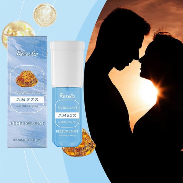 Roxelis Amber Jasmin Parfymespray, Frisk Jasminduft, Langvarig Sjarmerende Duft