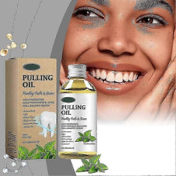 2025 Pulling Oil Munnskyll med Kokos- og Peppermynteoljer Mintsmak 100ml A