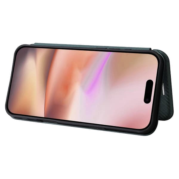 Lädertelefonfodral för iPhone 16