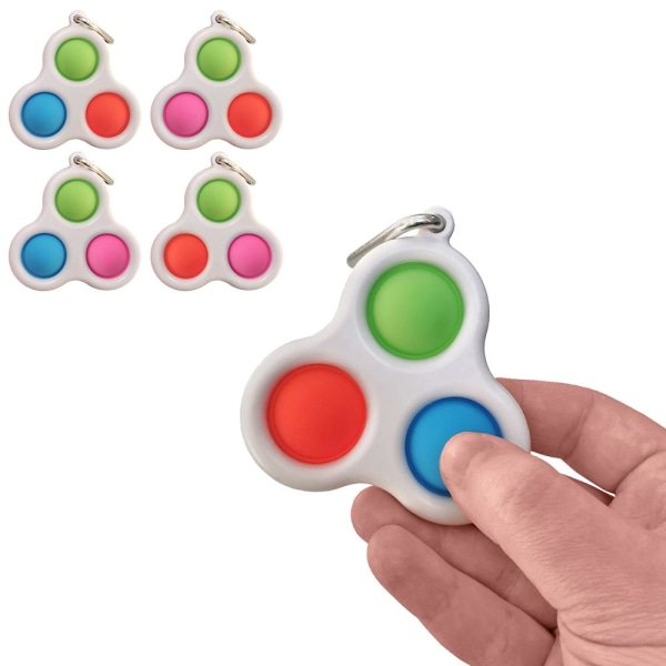 3-Pack - Mini Simple Dimple Pop It Fidget Toys - Leksak Två Bubblor