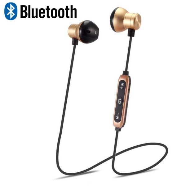 Köp Magnetiska In-ear Hörlurar med Bluetooth - Guld Guld | Fyndiq