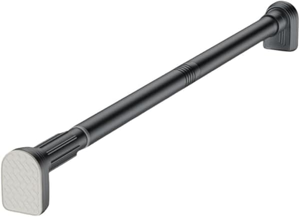 OBOSOE Sort teleskopstang rustfrit stål 115-135cm
