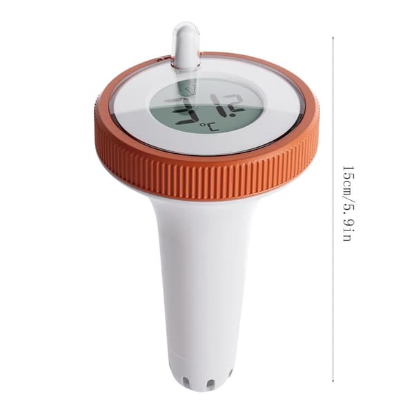 Trådløst Flydende Pooltermometer med LED-display, Vandtæt IPX8 - Til Pool & Spa