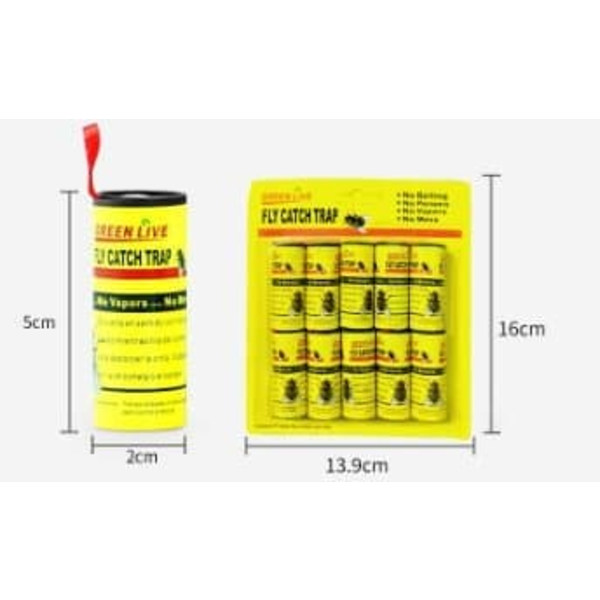 20-pack Flugfälla flugfångare flugpapper rulle