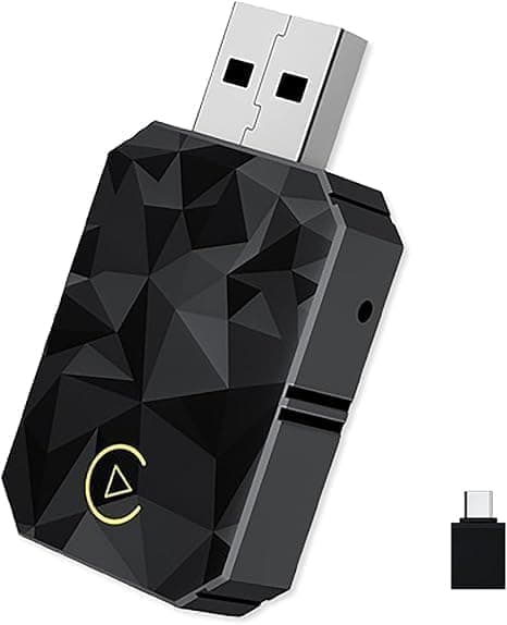 Langaton CarPlay-sovitin, CarPlay & Android Auto -järjestelmille, Plug-and-Play black