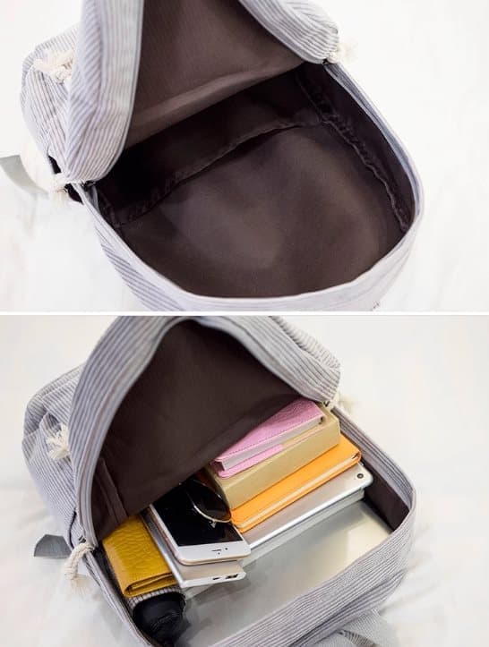 Lightweight School Bag for Students – Unisex Backpack with Comfortable Design for Daily Use & Studies gray
