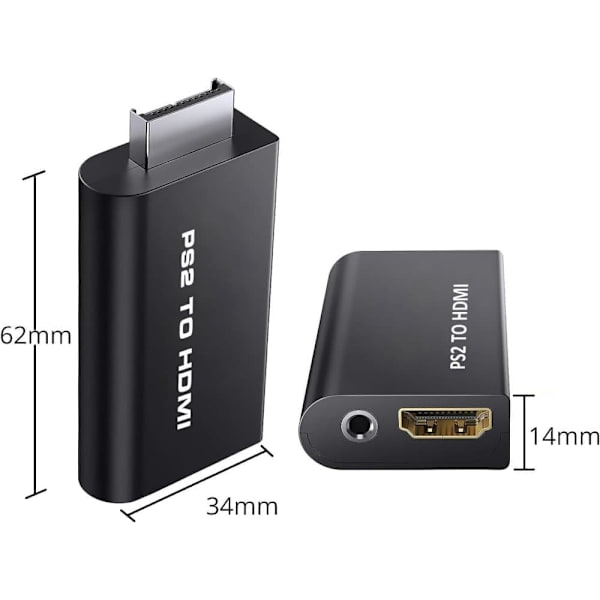 OBOSOE HDMI-sovitin PlayStation 2 / PS2 -konsolille