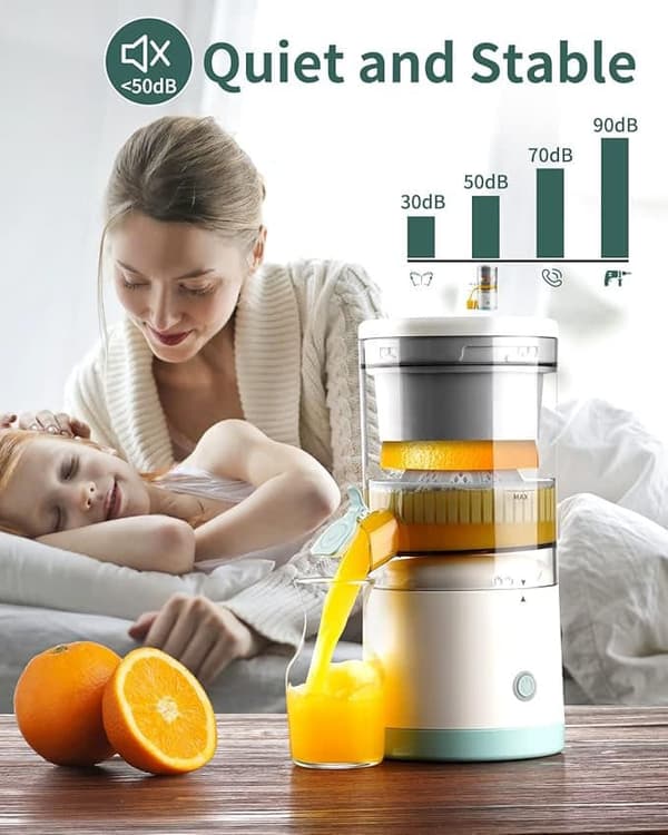 Elektrisk Juicer - USB-opladelig, Bærbart Design for Nem Brug