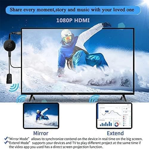 Mediestreamer trådløs HDMI-dongle 1080p