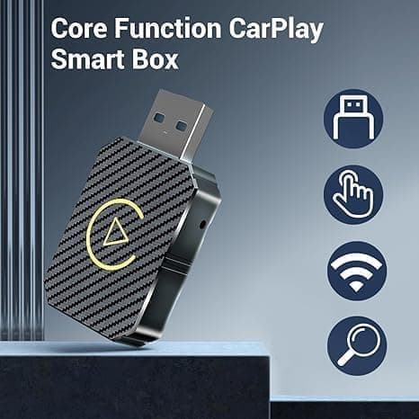 Langaton CarPlay-sovitin, CarPlay & Android Auto -järjestelmille, Plug-and-Play black