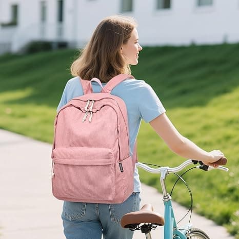 Lightweight School Bag for Students – Unisex Backpack with Comfortable Design for Daily Use & Studies pink
