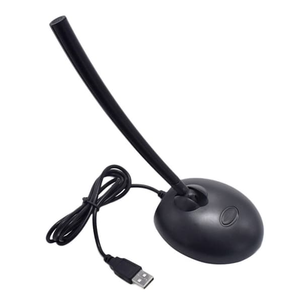 USB-mikrofon (mikrofon i ADC digital ljudingång) (svart)