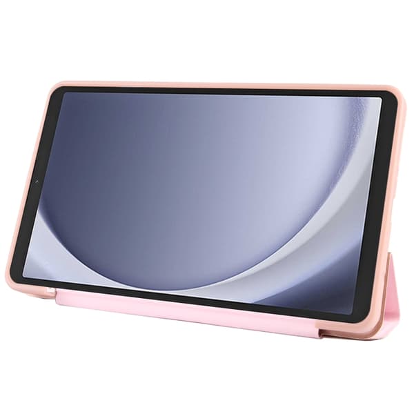 Samsung Galaxy Tab A9 / A11 Tri-fold TPU Läderfodral Roséguld