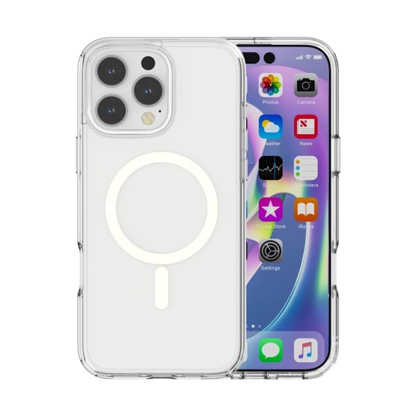 iPhone 16 Pro Max Terminator Stil Transparent MagSafe Magnetisk Skal