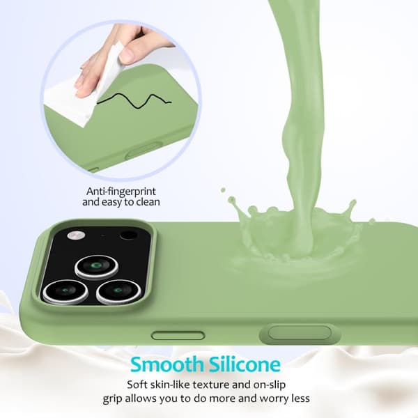 iPhone 18 Pro Max / iPhone 17 Pro Max Solid Color Skal Mintgrön
