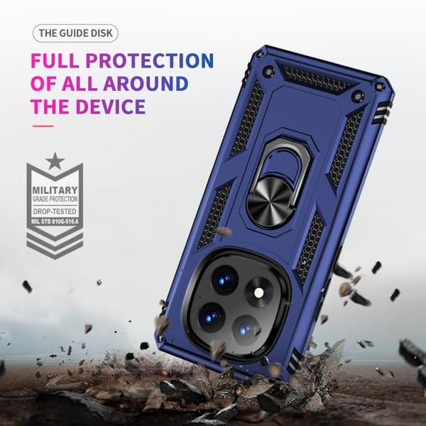 Redmi Note 14 Pro+ 5G Stöttålig TPU + PC Mobilskal med Ställning Blå