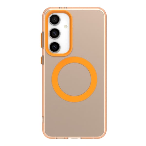 Samsung Galaxy S24 5G Skal Candy Magsafe PC Hybrid TPU Orange