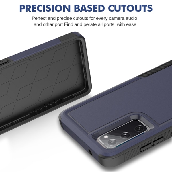 Samsung Galaxy S20 FE Skal 2 i 1 PC + TPU Mörkblå