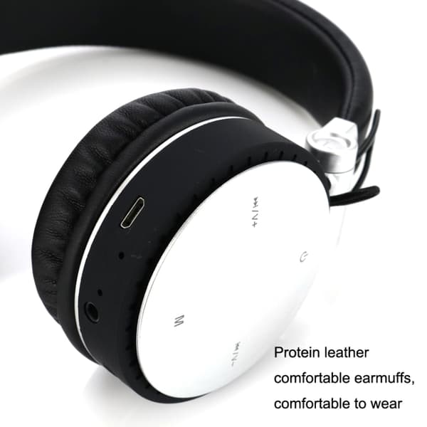 MH10 Sports Fällbart Kort Trådlöst Bluetooth Subwoofer Headset Guld
