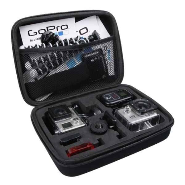 Stötsäker bärbar förvaringsväska för GoPro Hero12 Black / Hero11 /10 /9 /8 /7 /6 /5, Insta360 Ace / Ace Pro, DJI Osmo Action 4 och andra actionkameror