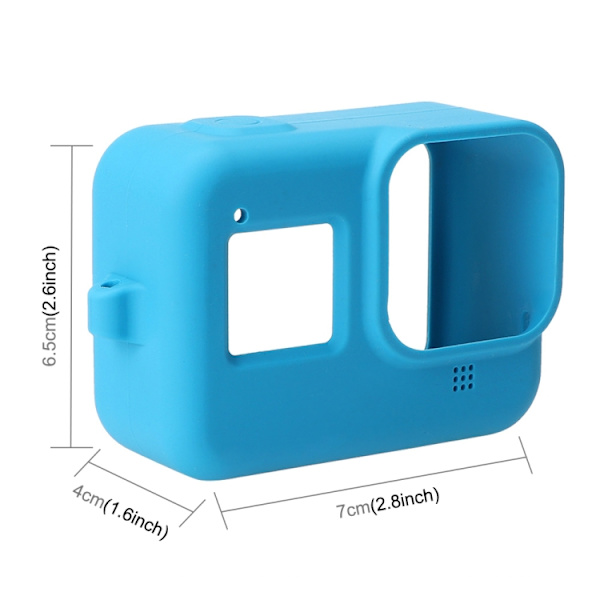 Silikonfodral med handledsrem för GoPro HERO8 Black Blå