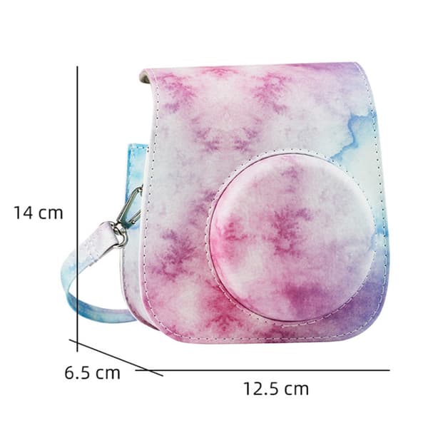 För Instax Mini11 / 9 / 8 PU Cortex Retro Kameraväska Skyddande Överdrag Oljefärg