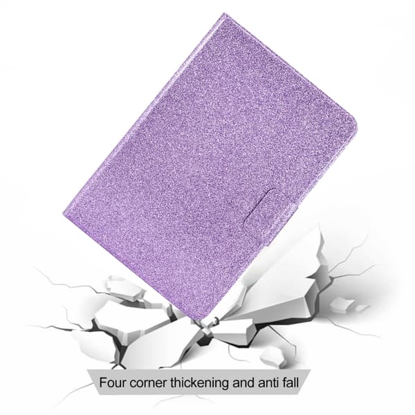 Samsung Galaxy Tab A9 / A11 Glitter Läderfodral Lila