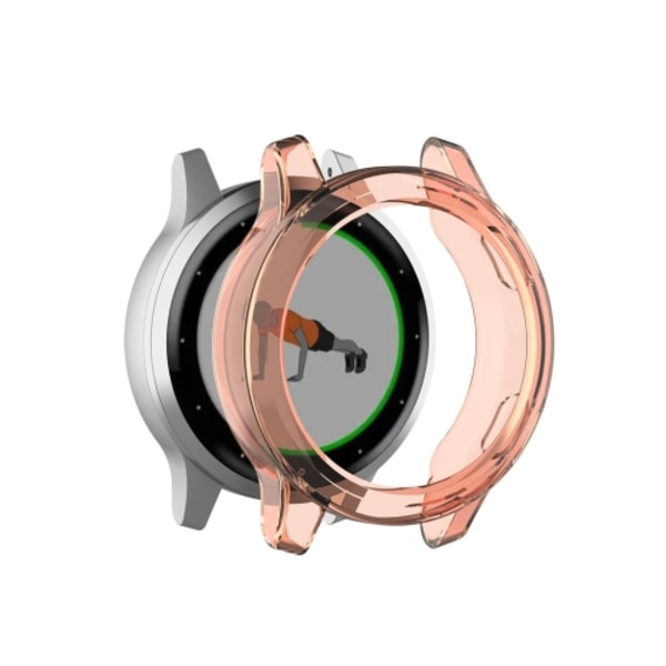 För Garmin Vivoactive 4 TPU Protective Shell Transparent Orange