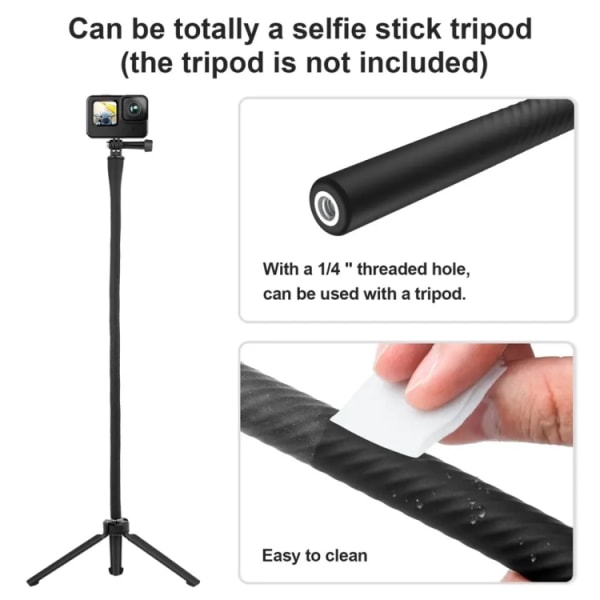 TELESIN Flexibel Fäste Konsol Octopus Stativ för Mini Action Kamera och Mobiltelefon, Spec: Med Telefonklämma Kit