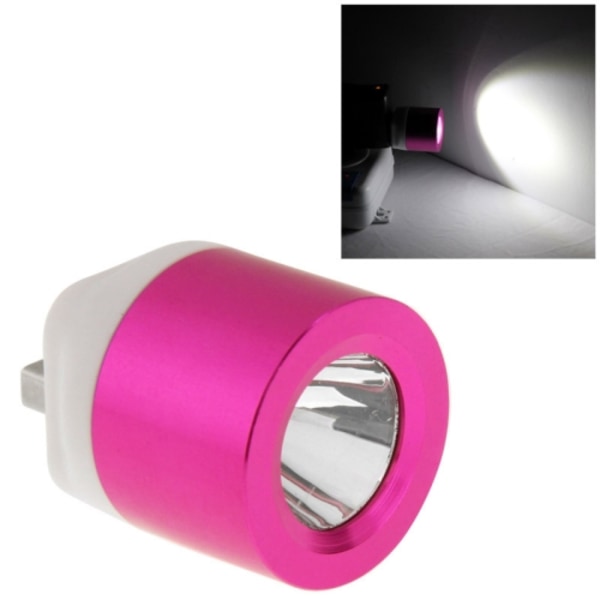 Bärbar 3W USB LED-strålkastare vit ljus för powerbank bärbar dator (magenta)