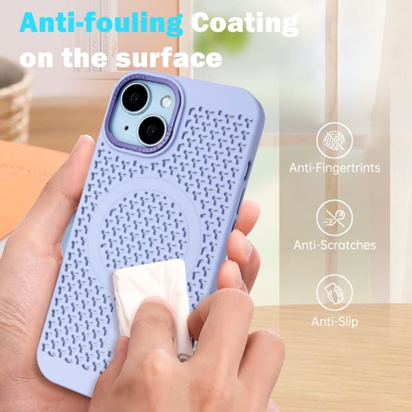iPhone 16 Pro Ice Feeling Kylande MagSafe Magnetisk Skal Vit