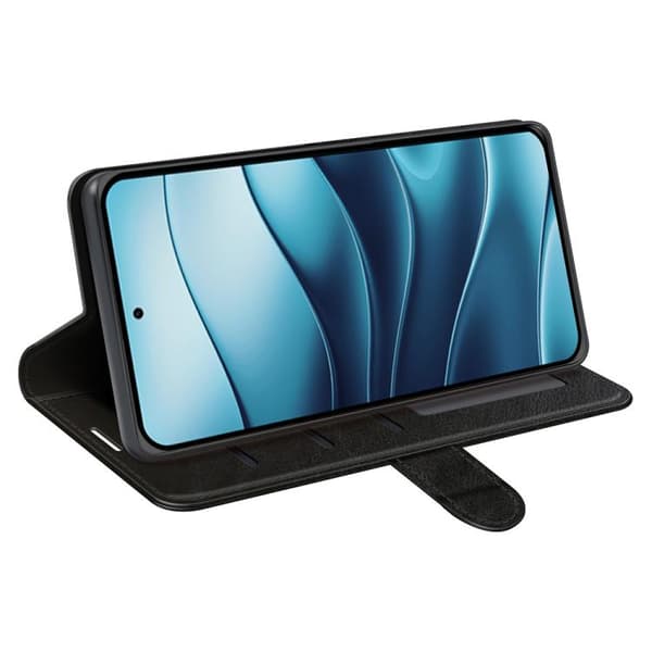 Redmi Note 14 4G - R64 Textur Horisontell Flip Läderfodral Svart