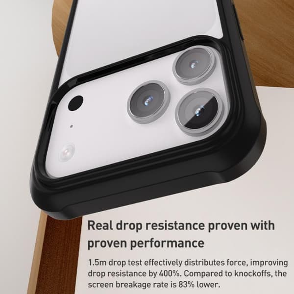 iPhone 18 Pro Max / iPhone 17 Pro Max Skal - dubbelsidigt plastglas Blå