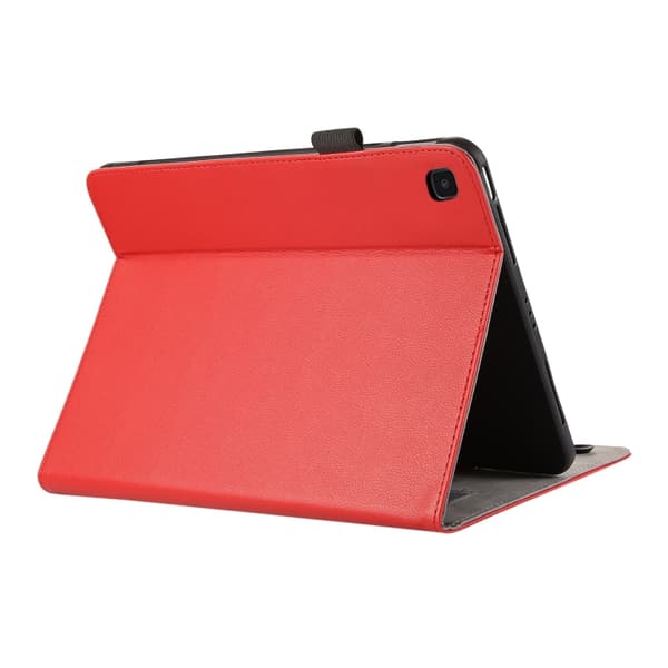 Samsung Galaxy Tab S5e T720 Litchi Textur Läderfodral Röd